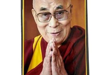 Magnetic Sticker in Rubber for Home Decorations | Fridge Etc (Dalai Lama) (9 Cms) (1 Pc)