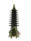 Feng Shui Educational Tower in Metal (Metallic Green Colour) (9 Layer) (1 Pc)