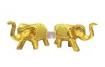Elephant Showpiece in Pure Brass for Home Decor (7 Cms) (1 Pair)