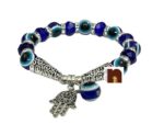 Feng Shui Evil Eye Bracelet | Hamsa Hand Good Luck Charm Bracelet For Men & Women (2 Pcs)
