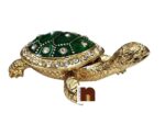 Feng Shui Bejeweled Tortoise | Turtle | Kachua with Wish Fulfilling Comprtment (8 Cms) (1 Pc)