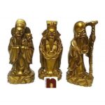 Feng Shui Fuk Luk Sau Idols In Polyresin (3 Pcs Set) (1 Set)