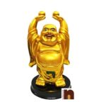 Feng Shui Laughing Buddha | Happy Man with Wealth Balls in Both Hands (Height 12 Cms) (1 Pc)