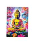 3D Magnetic Sticker | Maditating Lord Buddha in Polyresin for Home Decoration | Fridge Etc (9.5 Cms) (1 Pc)