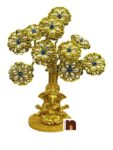 Evil Eye Tree with Lord Ganesha for Vastu & Feng Shui (Golden) (27 Cms Approx) (1 Pc)