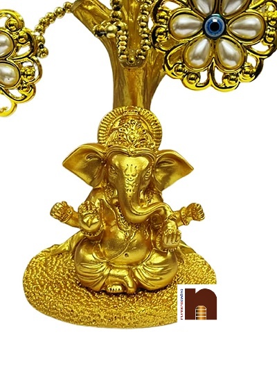 Ganesha for Vastu golden 2wm
