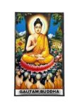Magnetic Sticker in Rubber for Home Decoration | Fridge Etc (Gautam Buddha) (9 Cms) (1 Pc)