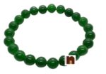 Green Jade Bracelet For Men & Women (8 MM Beads) (1 Pc)