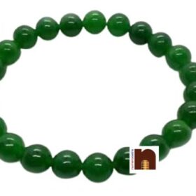 Green Jade Bracelet For Men & Women (8 MM Beads) (1 Pc)
