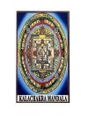 Magnetic Sticker in Rubber for Home Decoration | Fridge Etc (Kalachakra Mandala) (9 Cms) (1 Pc)