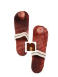 Acupressure Wooden Slippers | Charan Paduka | Khadau For Healing (10.5 Inches Approx) (1 Set)