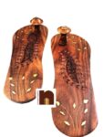 Wooden Charan Paduka | Wooden Khadau | Wooden Slipper for Wearing (10.5 Inches Approx) (1 Set)