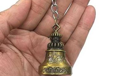 Tibetan Bell KeyChain | Guardian Bell | Lucky Bell Key Chain | Good Luck Swiss Bell Key Chain (2 Pcs)