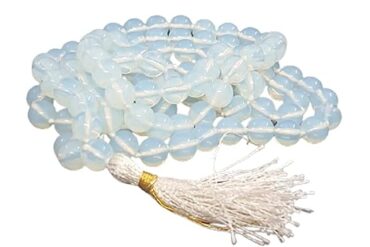 numeroastro Moonstone Hand Knotted Mala For Men & Women (8 MM Beads) (1 Pc)