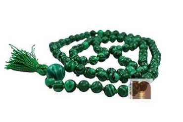 Malachite Mala | Necklace For Men & Women (Hand Knotted) (6 MM Beads) (1 Pc)