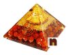 Orgone Pyramid Shri Yantra With Rudraksha Beads For Spiritual Healing (1 Pc)