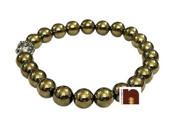 Natural & Original Pyrite Stone Bracelet For Men & Women (1 Pc)