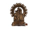 Beautifully Handcrafted Wall Hanging Shri Radha Krishna Idol In Copper (28 Cms) (1 Pc)