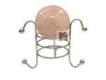 Rose Quartz Ball | Sphere Ball | Crystal Ball for Reiki & Crystal Healing (100-120 Grams Approx) (1 Pc)