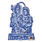 Shiv Parivar In White Metal (32 Cms) (1 Pc)