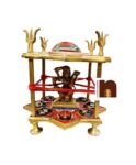 Shri Batuk Bhairav Yantra Chowki In Brass For Puja (1 Pc)