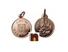 Shri Chandra Yantra Pendant In Pure Copper for Men and Women (6 gms Approx) (1 Pc)
