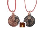 Shri Dus Mahavidya Yantra Pendant In Pure Copper For Men & Women (6 Grams Approx) (1 Pc)