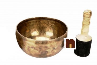 Singing Bowl Handmade In Brass with Wooden Stick | Meditation Bowl | Music Therapy (7.5 Inches Approx) (1 Pc)