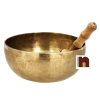 Singing Bowl Handmade In Brass with Wooden Stick | Meditation Bowl | Music Therapy (6 Inches Approx) (1 Pc)