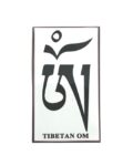 Magnetic Sticker in Rubber for Home Decoration | Fridge Etc (Tibetan Om) (9 Cms) (1 Pc)