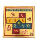 Shri Vastu Dosh Kashta Nivaran Yantra in Metal (Colour Yantra) (6 Inch) (1 Pc)
