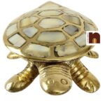 Numeroastro Wish Fulfilling Brass Tortoise | Turtle with A Secret Wish Compartment (12 Cms) (1 Pc)