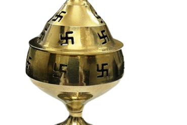Akhand Diya for Puja in Brass (12 Cms) (1 Pc)