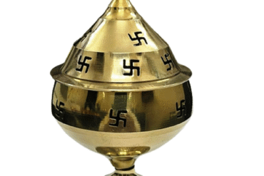 Akhand Diya for Puja in Brass (14 Cms) (1 Pc)
