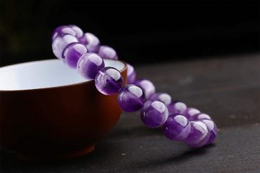Amethyst | Katehla Stone Stretchable Round Beads Bracelet (1 Pc)