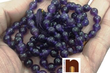 Amethyst Gemstone Mala For Men & Women (6 MM) (109 Beads) (1 Pc)