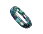 Fluorite Diamond Cut Bracelet For Men & Women (Stretchable) (1 Pc)