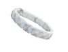 Howlite Pyramid Stone Bracelet For Men & Women (Stretchable) (1 Pc)