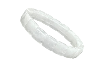 Sphatik Pyramid Shape Bracelet For Men & Women (Stretchable) (1 Pc)