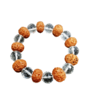 7 Mukhi Rudraksha & Crystal | Sphatik Diamond Cut Beads Bracelet For Men & Women (1 Pc)