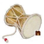 Lord Shiva Brass Damru | Damroo For Pooja Ghar- (8 cm) (1 Pc)
