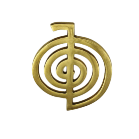 Cho Ku Rei Reiki Symbol in Brass for Healing, Positive Vibes & Protection (13 Cms) (1 Pc)