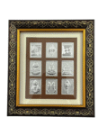 Ashtamangal 8 Auspecious Jain Symbols | Eight Sacred Jain Symbols in Wooden Frame (14 Cms) (1 Pc)