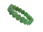 Green Aventurine Diamond Cut Bracelet For Men & Women (Stretchable) (1 Pc)