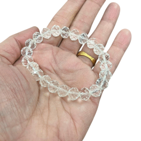 Crystal Bracelet Diamond Cut Crystal Bracelet Numerology Bracelet For Men & Women (10 MM)(1 Pc)
