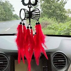Dream Catcher for Car Hanging & Wall Hanging for Positive Energy (Trishul Damru) (1 Pc)