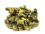 Feng Shui Lucky Bull | Ox with All Zodiac Symbols for Good Luck & Prosperity (13 Cms) (1 Pc)