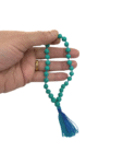 Firoza | Turquoise Round Beads Mala for Jaap (8 MM) (27 Beads) (1 Pc)