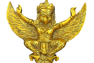 Garuda Idol in Aluminium Wall Hanging (Gold Plated) (13 Cms) (1 Pc)