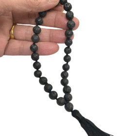 Lava | Jwalamukhi | Volcano Round Beads Mala for Jaap (8 MM) (27 Beads) (1 Pc)